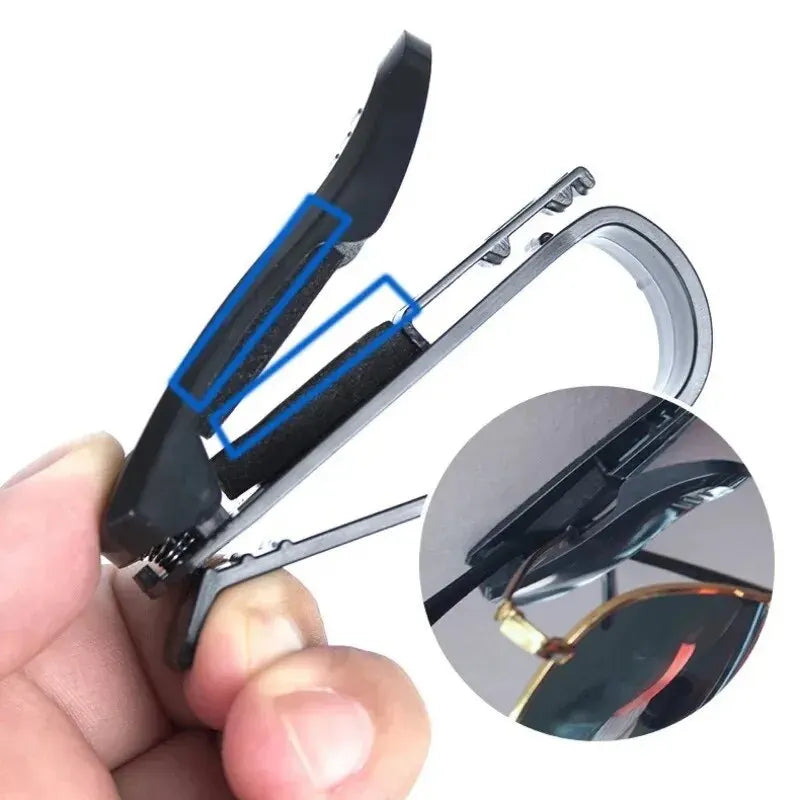 Universeller Clip für Sonnenbrille und Karten – 2 Stück