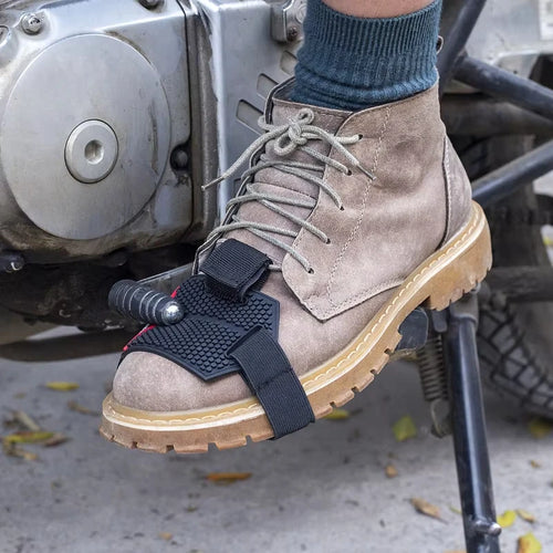 Schalthebelschutz für Motorradschuhe