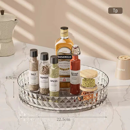 360° drehbares Regal für Gewürze und Utensilien